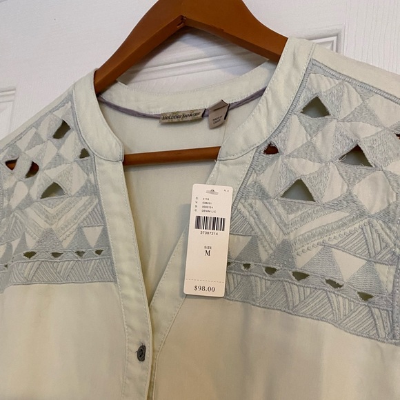 NWT Anthropologie Holding Horses Denim Top - Picture 3 of 4